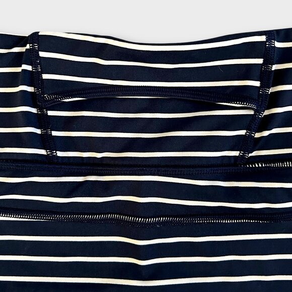 Athleta Run With It Navy White Stripe Skort XS Athletic Running Skirt Preppy - Picture 5 of 10